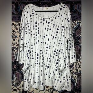 Cotton Lani polka dot tunic